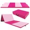 Costway 10' x 4' x 2" 4-Panel Folding Exercise Mat with Carrying Handles for Gym Yoga Black/Blue/Navy/Colorful/Pink&Blue/Pink/Light Pink/Navy